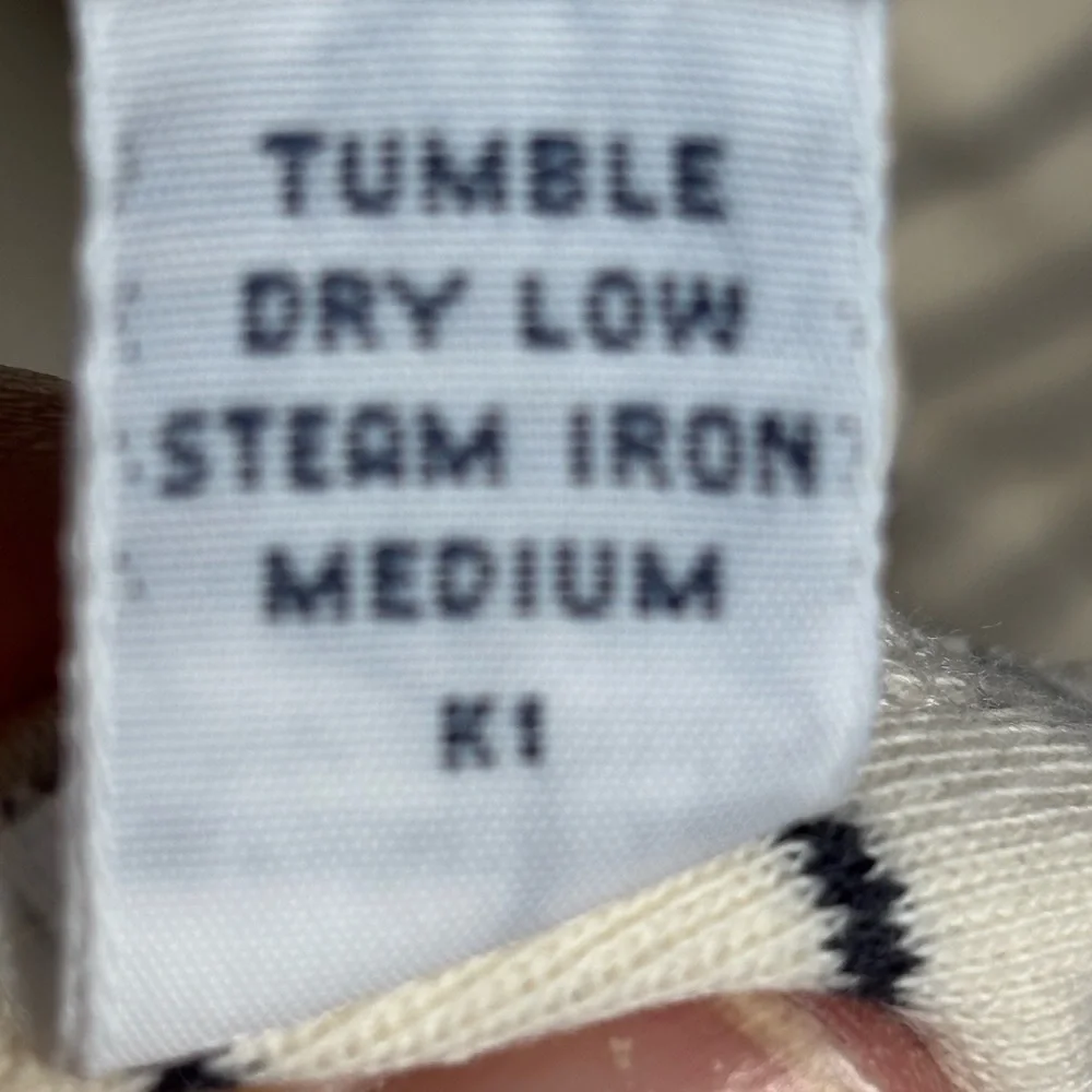 Polo Ralph Lauren cream and Blue Striped Cotton‎ Polo Shirt Mens XL